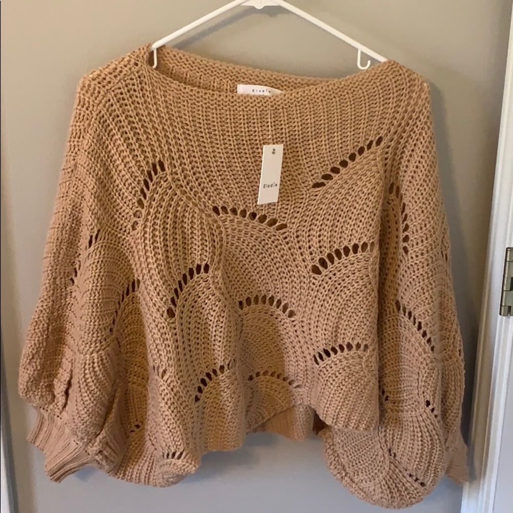 Mauve poncho sweater